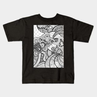 Abstract Pattern monochrome Kids T-Shirt